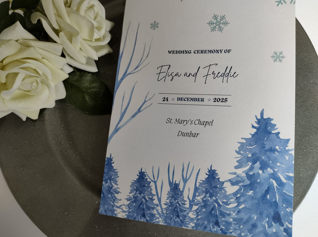 Winter Order Of Service Booklet