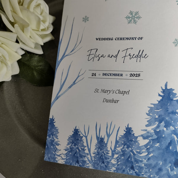 Winter Order Of Service Booklet