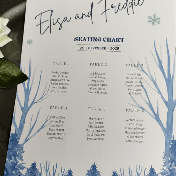 Winter Seating Chart