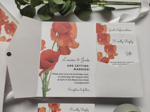 Poppy Pocket Invitation