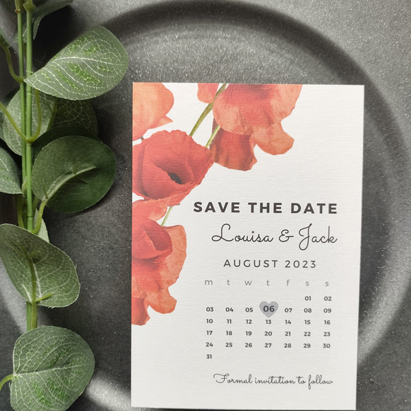 Poppy Save The Date