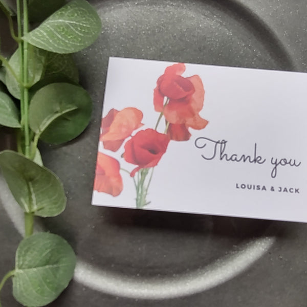 Poppy Thank You Cards