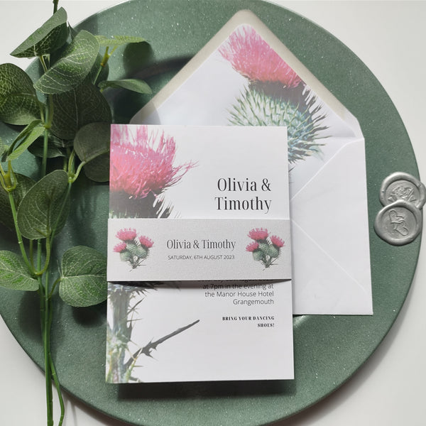 Thistle Evening Invitation