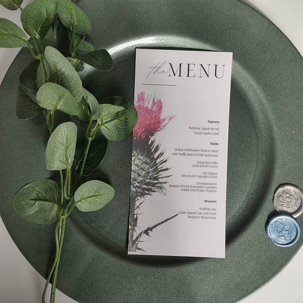 Thistle Meal Menu