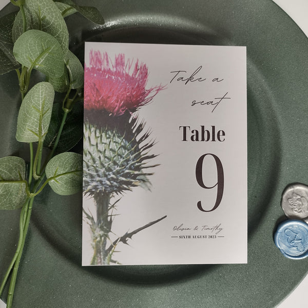 Thistle Table Numbers