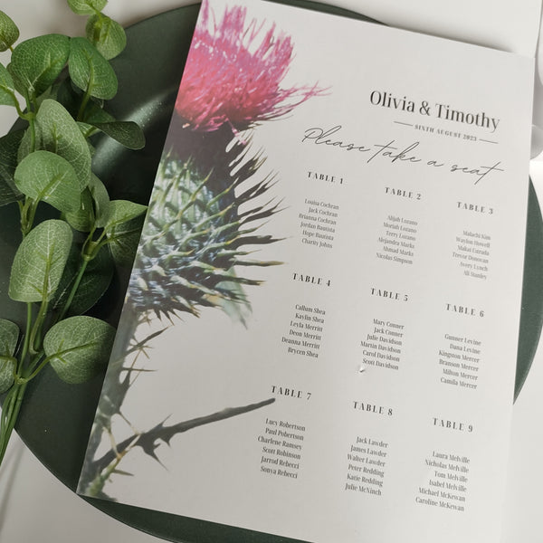 Thistle Seating Chart