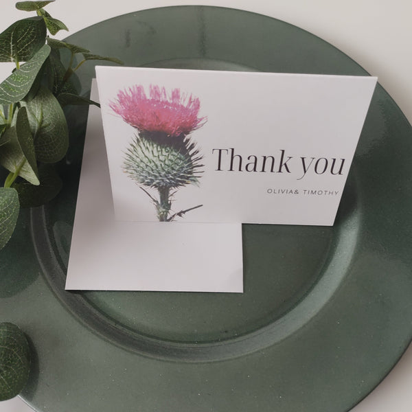 Thistle Thank You Cards