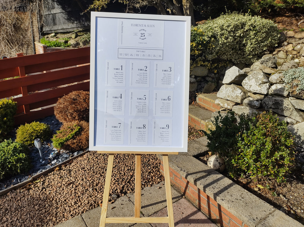 Florence Seating Chart Joy Wedding Stationery