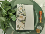 White Floral Pocket Invitation