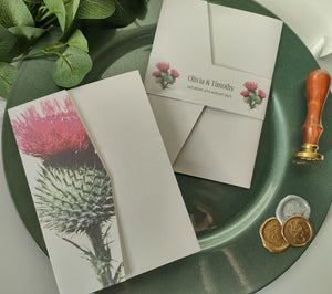 Thistle Pocket Invitation