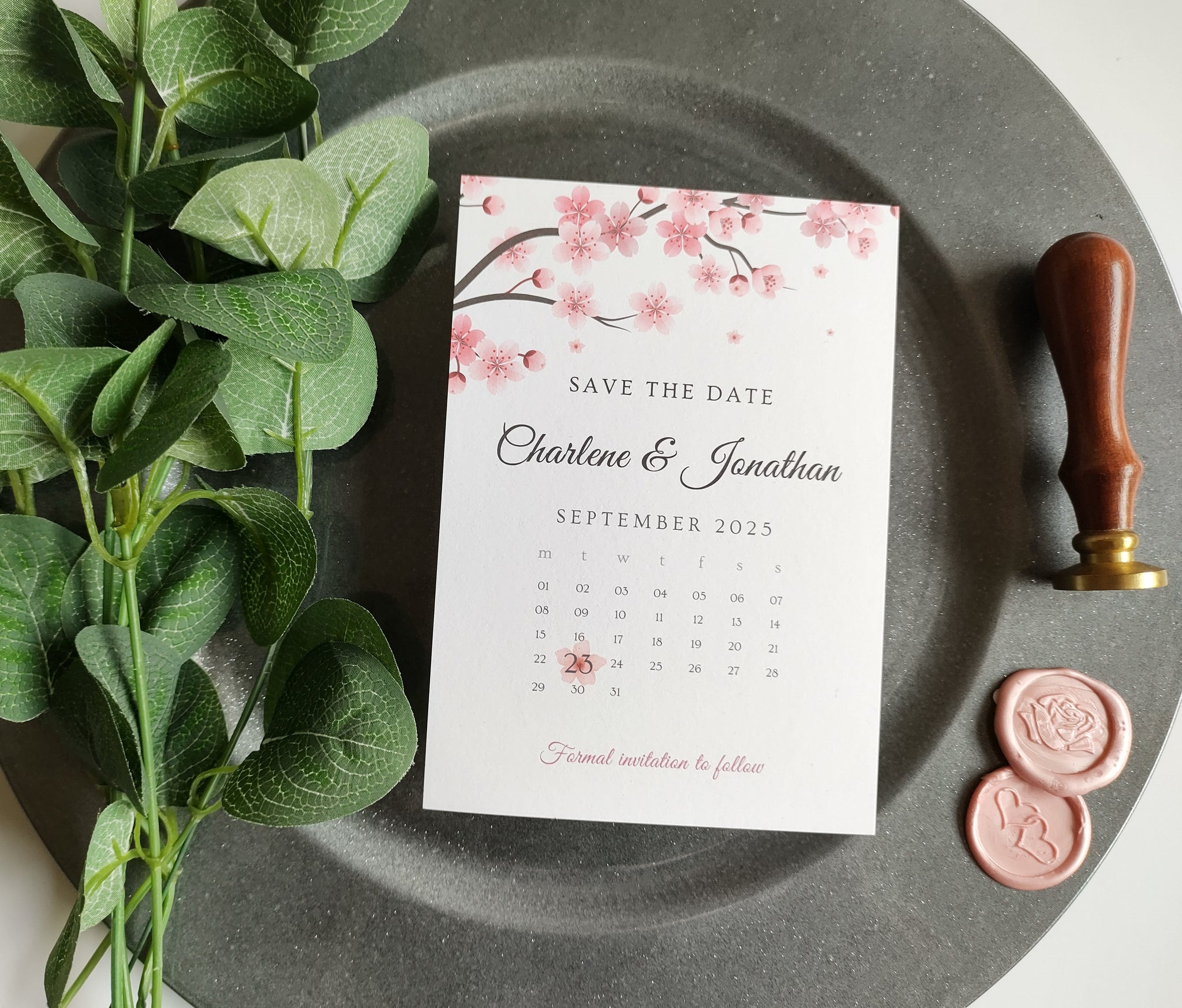 Cherry Blossom Save The Date