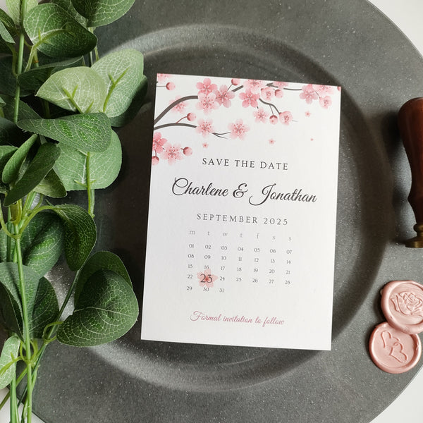 Cherry Blossom Save The Date