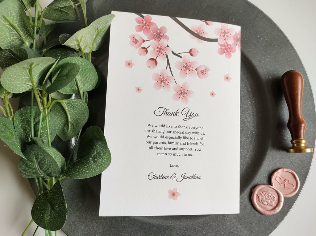 Cherry Blossom Order Of Service Booklet