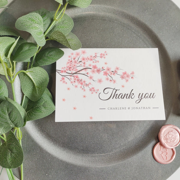 Cherry Blossom Thank You Cards