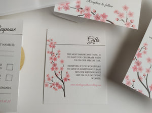 Cherry Blossom Vellum Invitation