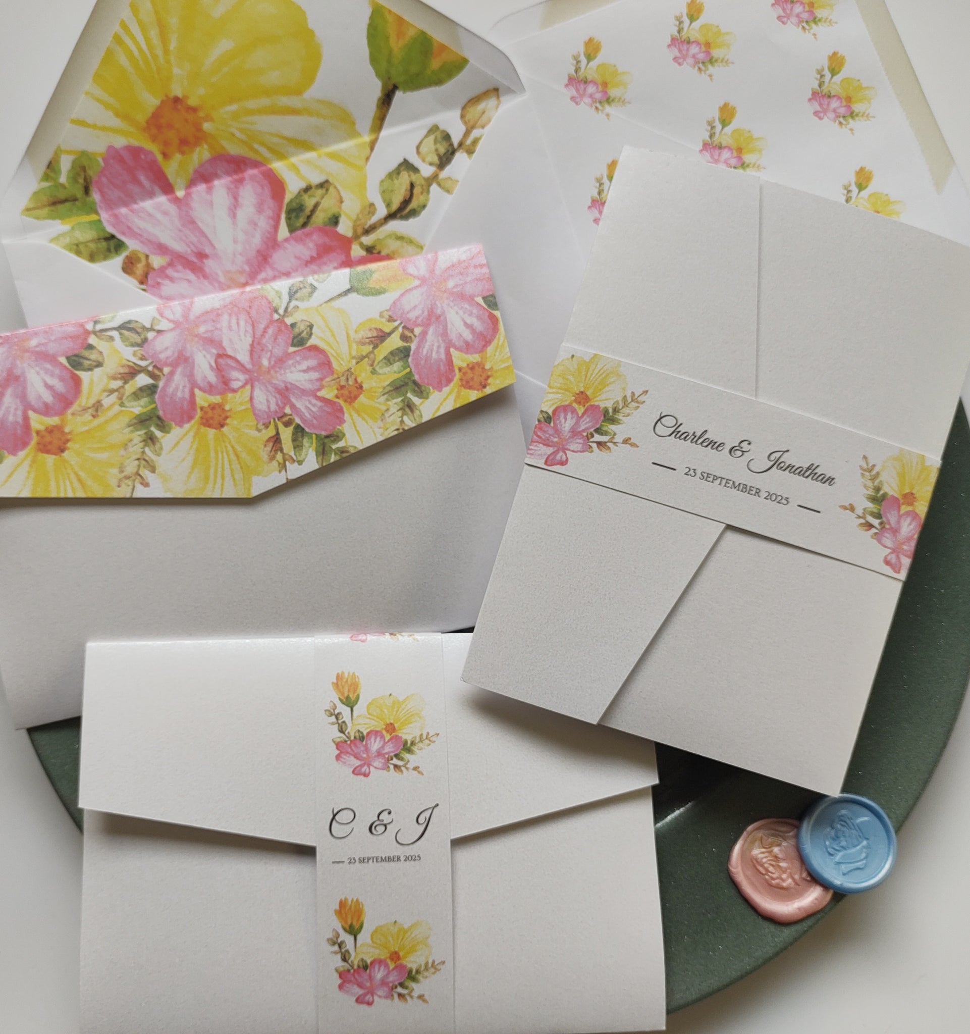 Summer Bloom Sample Invitation Package