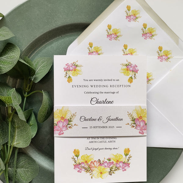 Summer Bloom Evening Invitation