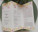 Spring Blossom Order Of Service Booklet