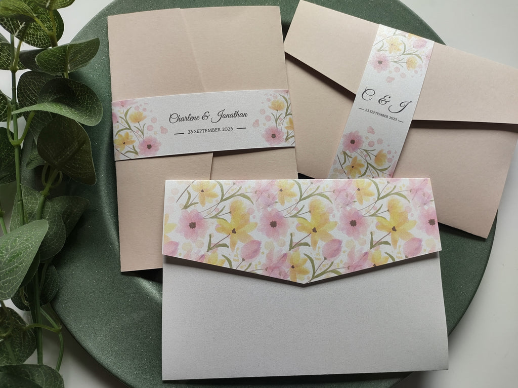 Spring Blossom Pocket Invitation