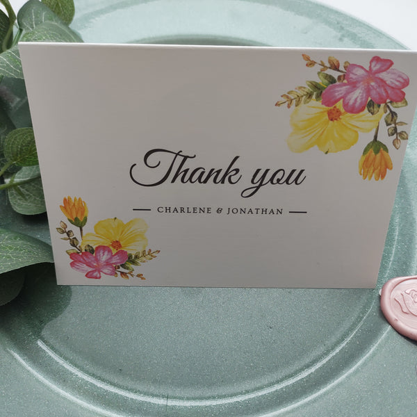 Summer Bloom Thank You Cards