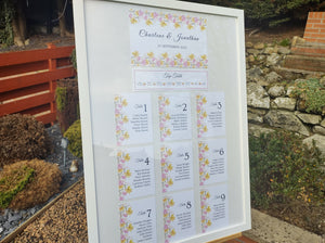 Spring Blossom Seating Chart