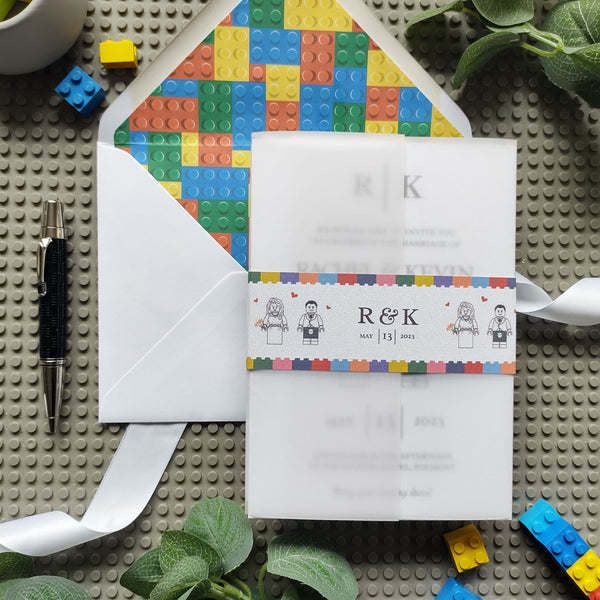 Lego Vellum Invitation
