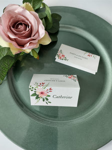 Pink Posy Place Cards
