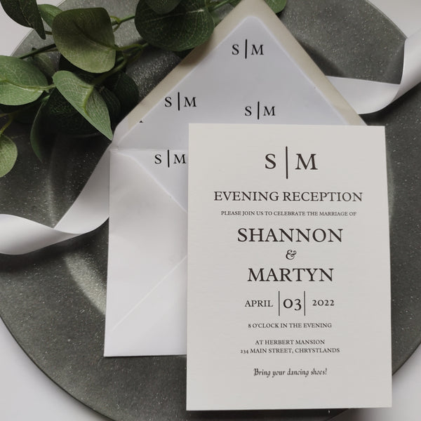 Shannon Evening Invitation