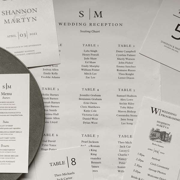 Shannon Seating Chart